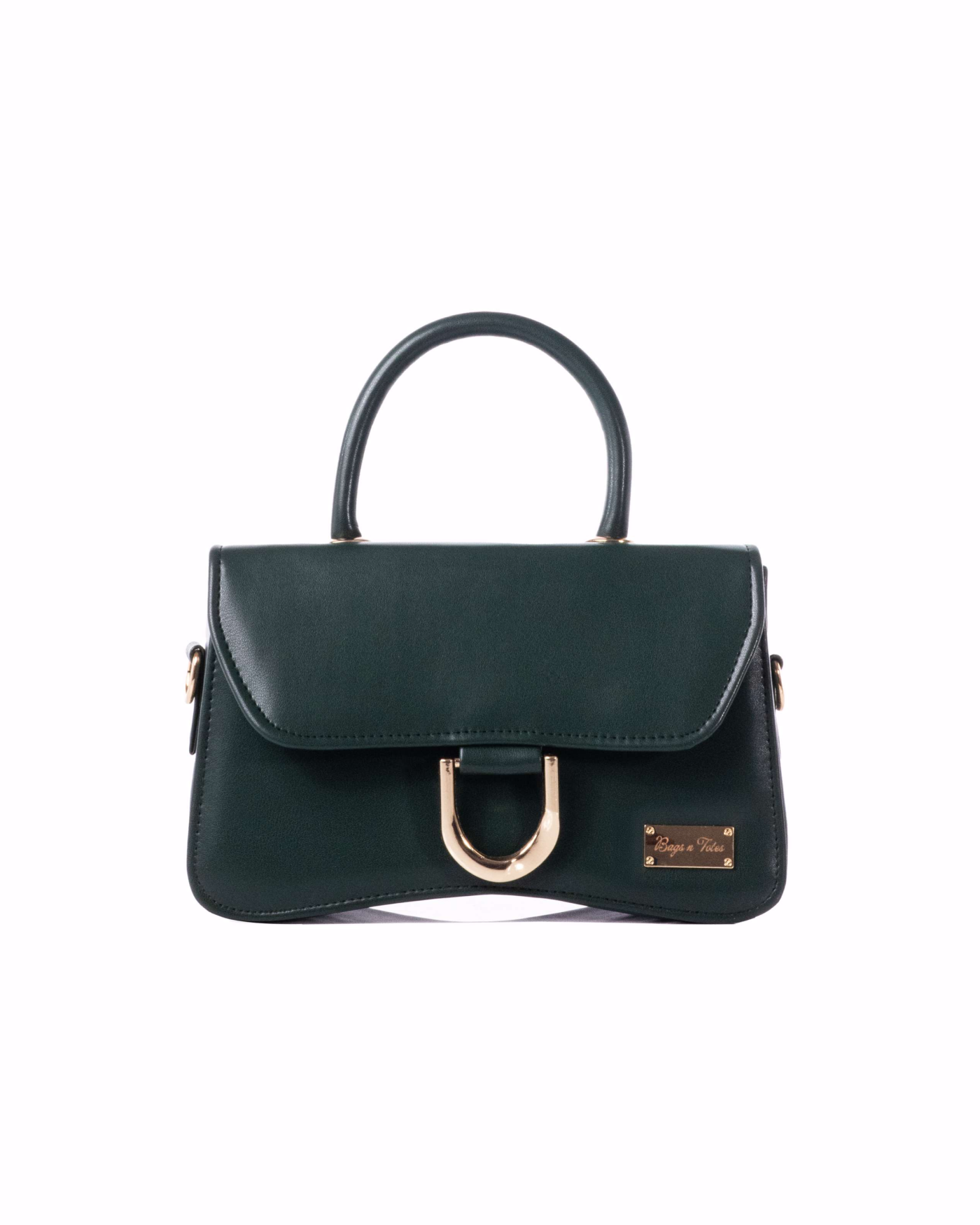 Top-Handle Flap Bag Deep Forest Green